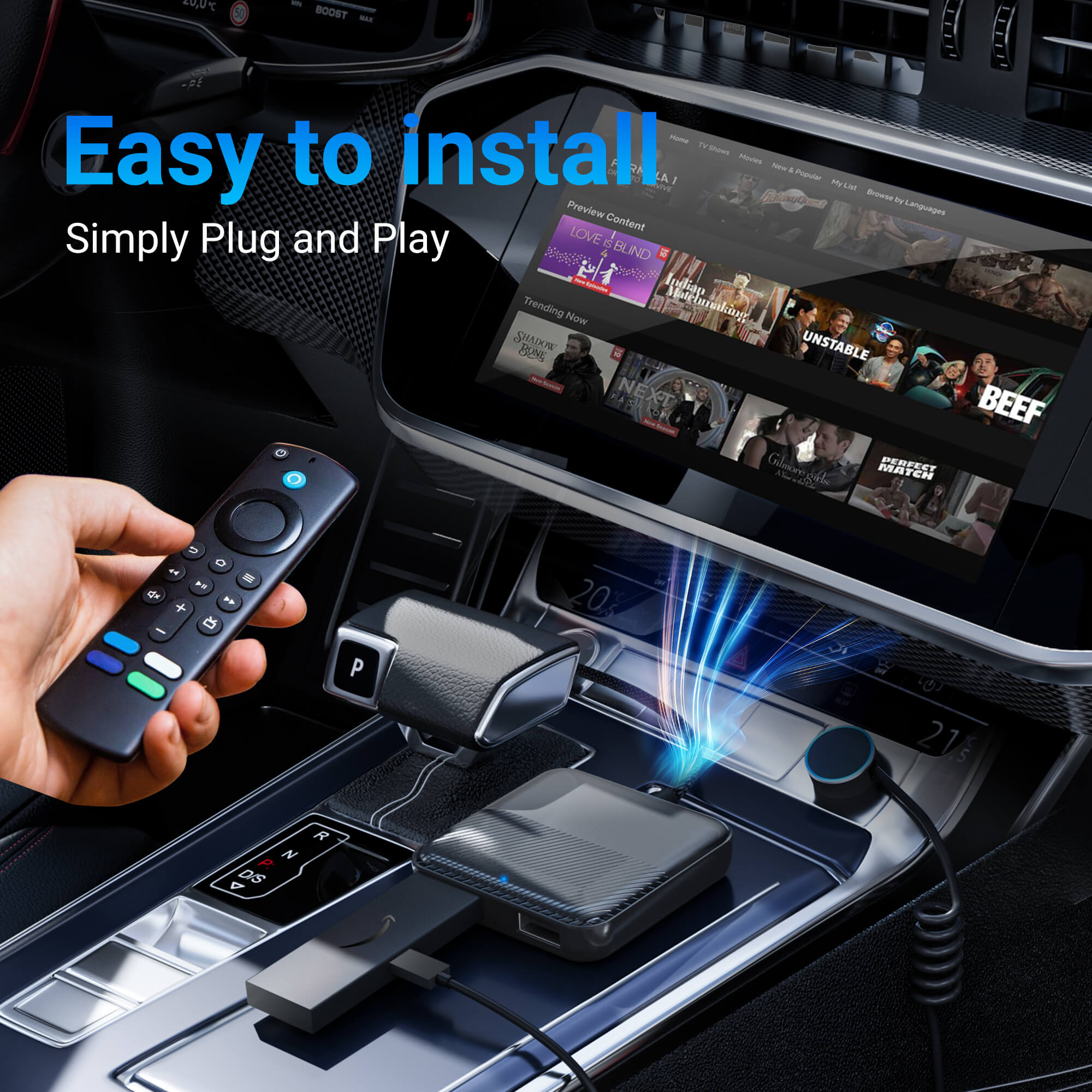 Car TV Mate - Auto TV-converter voor Fire TV Stick