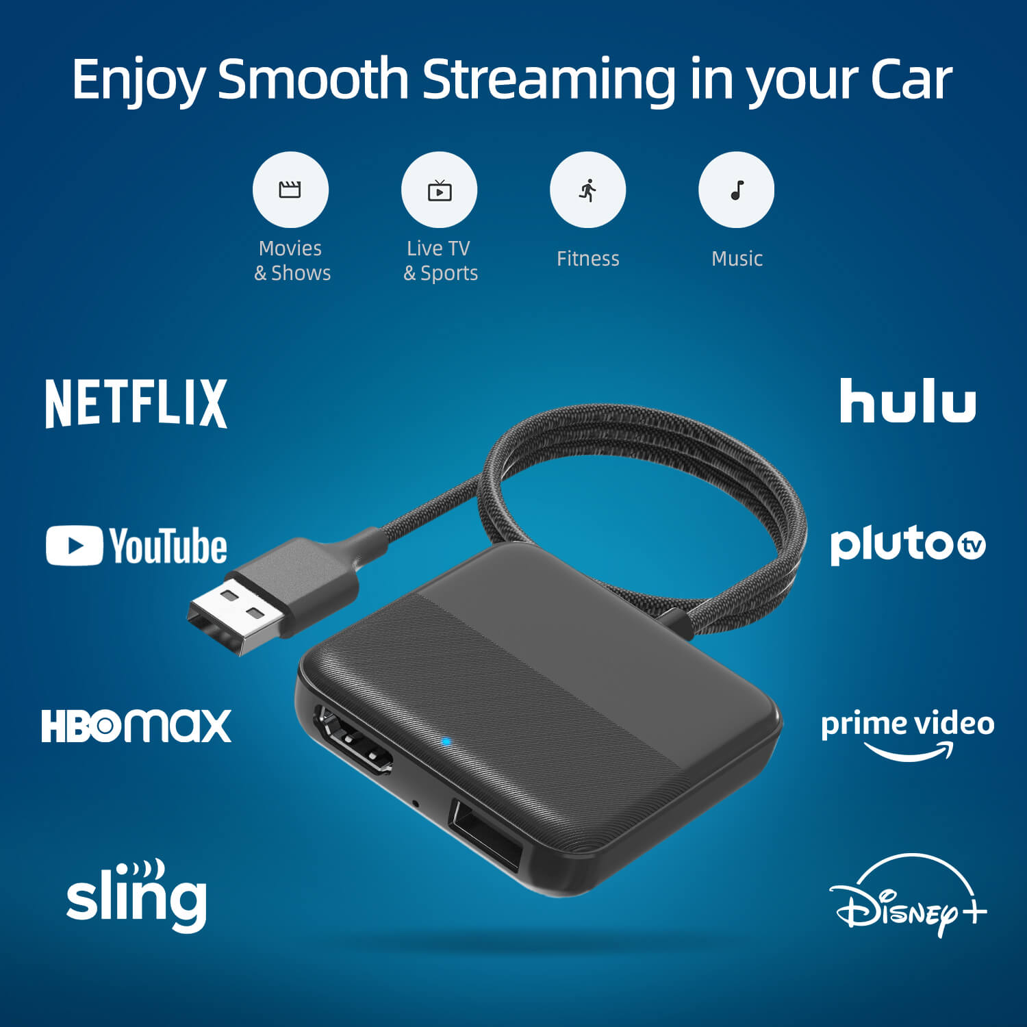 Car TV Mate - Auto TV-converter voor Fire TV Stick