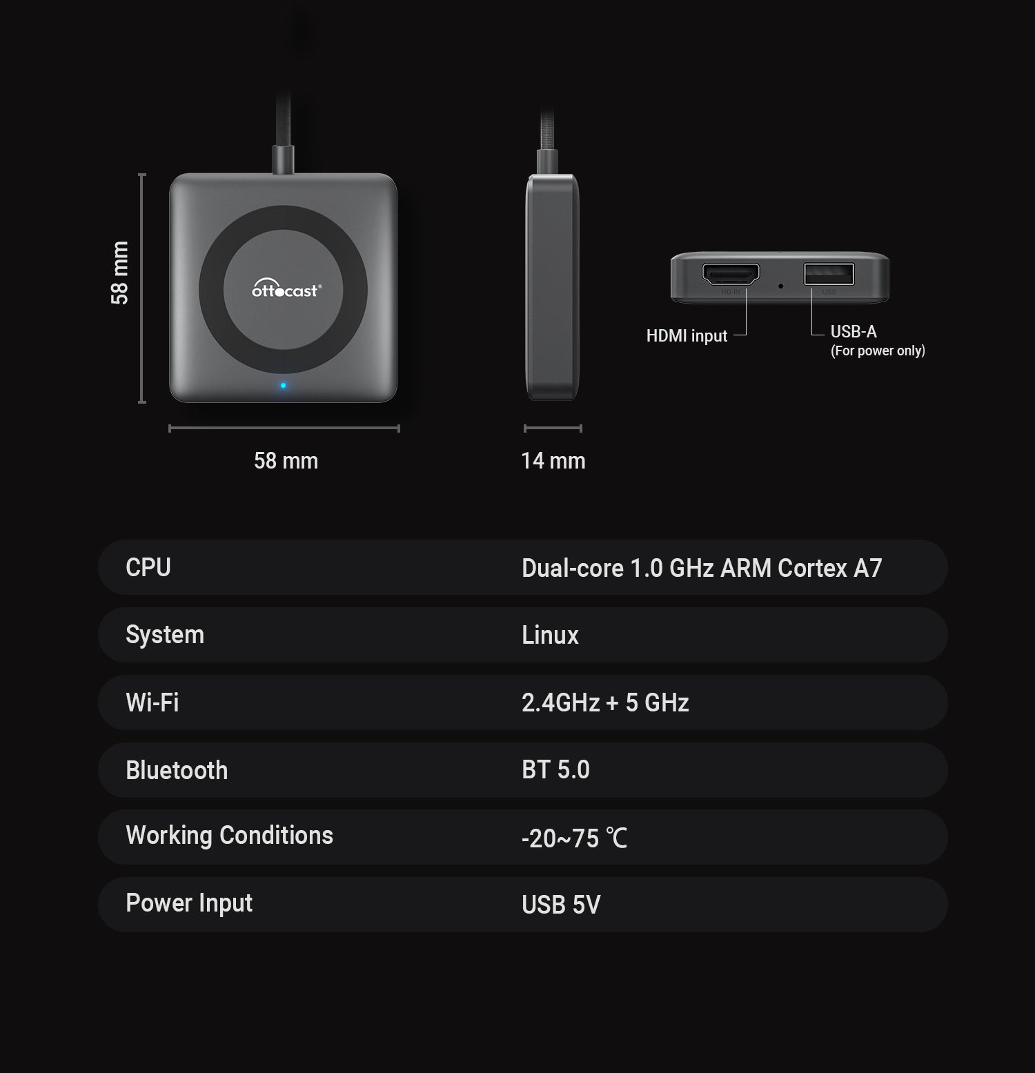 Car TV Mate Pro--Use a TV stick/HDMI to connect your phone and mirror any app