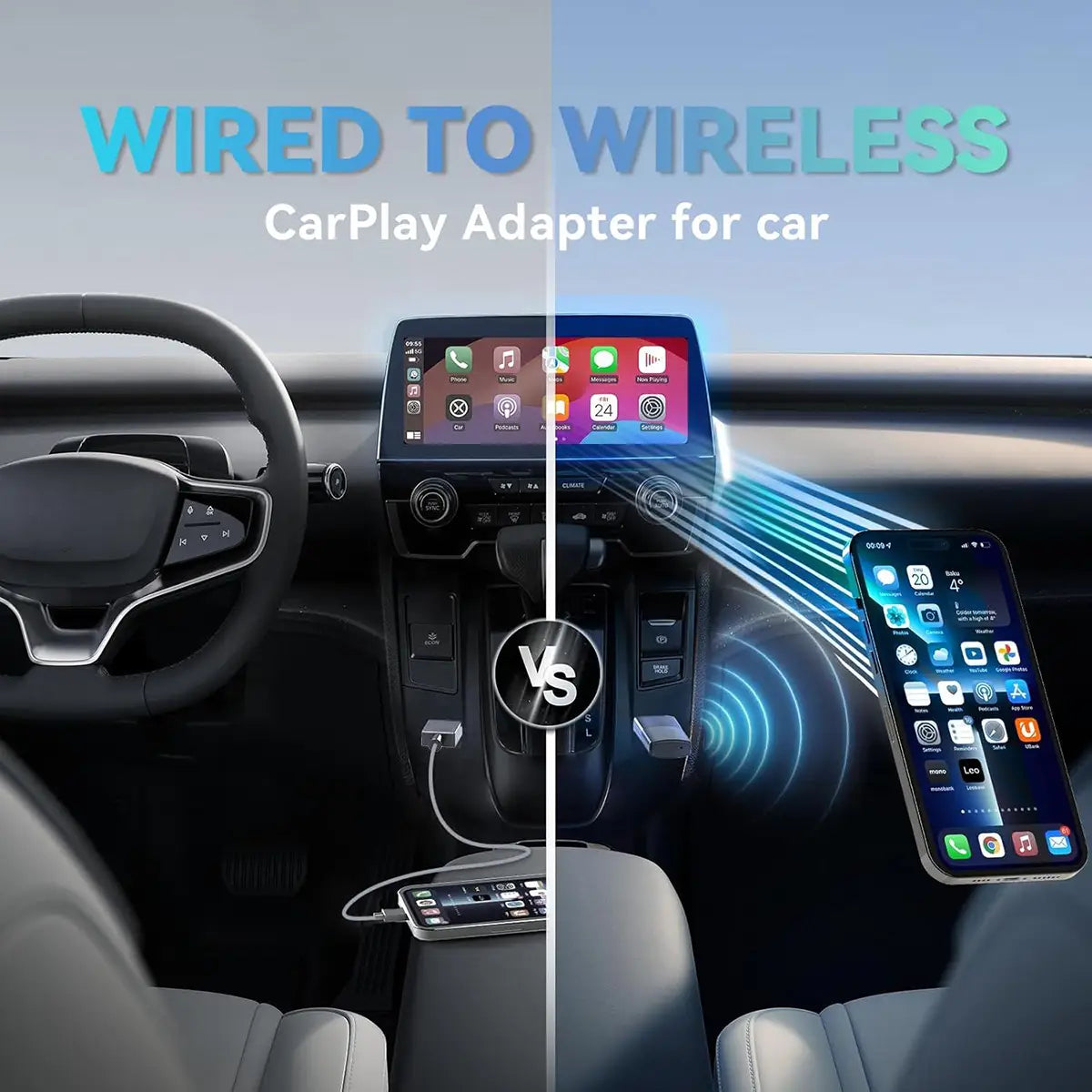 2024 NEW Mini Wireless CarPlay Adapter